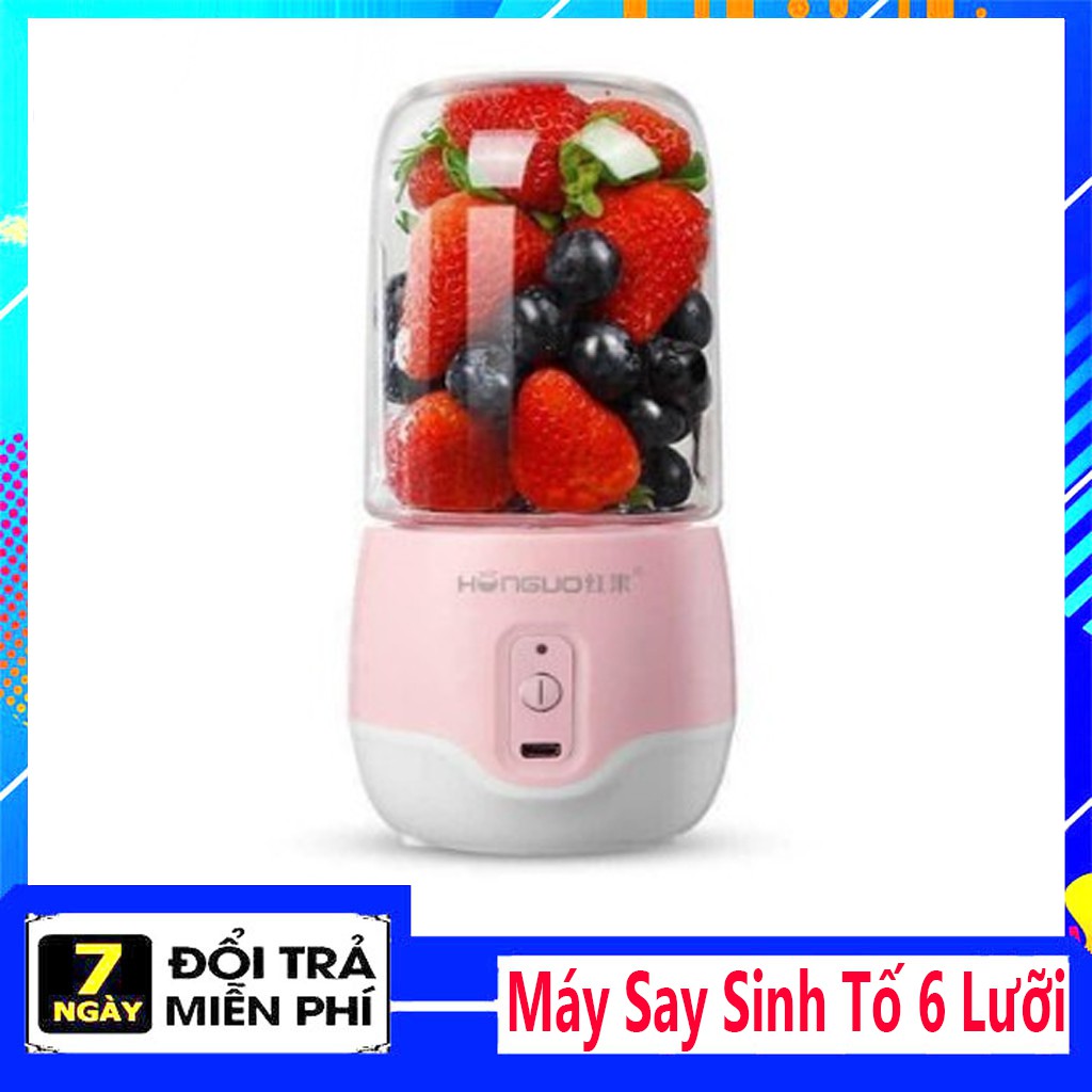 [RẺ VÔ ĐỊCH] Máy xay sinh tố cầm tay mini sạc pin, Máy say sinh tố cầm tay đa năng mini 300ml