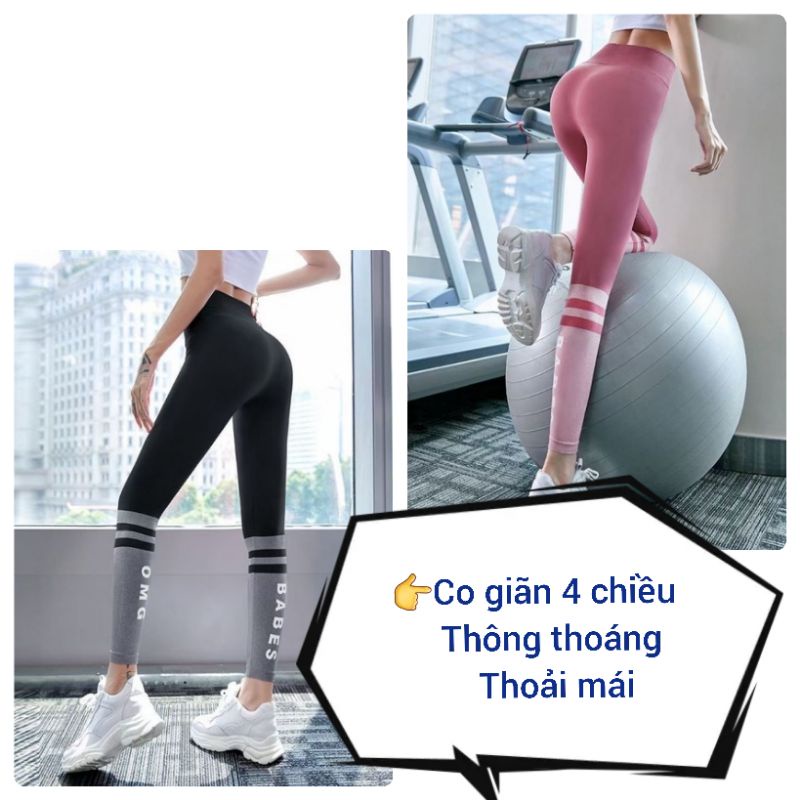 Chuyên sỉ quần dài tập Gym yoga thể thao CK176 Hàng dệt kim chất đẹp