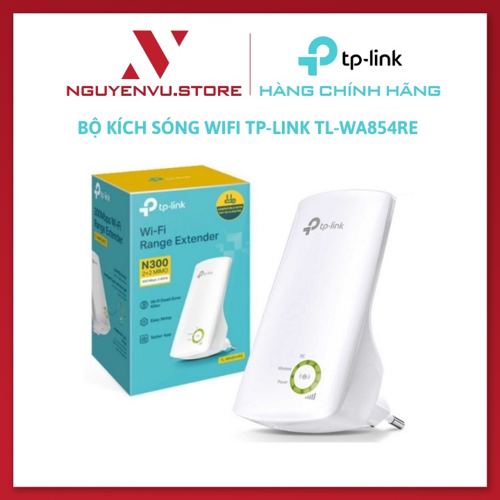 Bộ kích sóng Wifi TP-Link TL-WA854RE Kích sóng wifi Chuẩn N 300Mbps - Hàng Chính Hãng