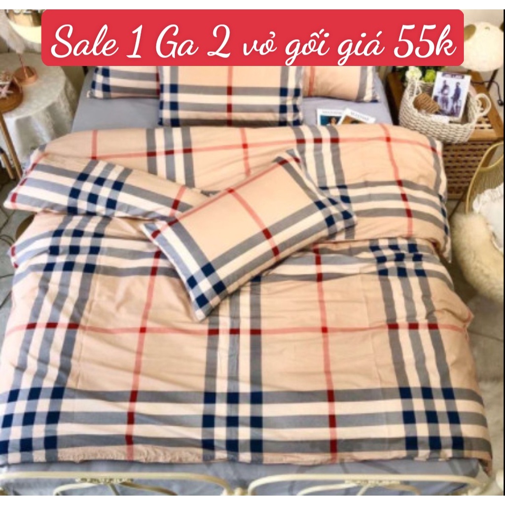 [sale 55k]Bộ Ga Gối 3 Món[1m5x2m,1m6x2m]được chọn mẫu
