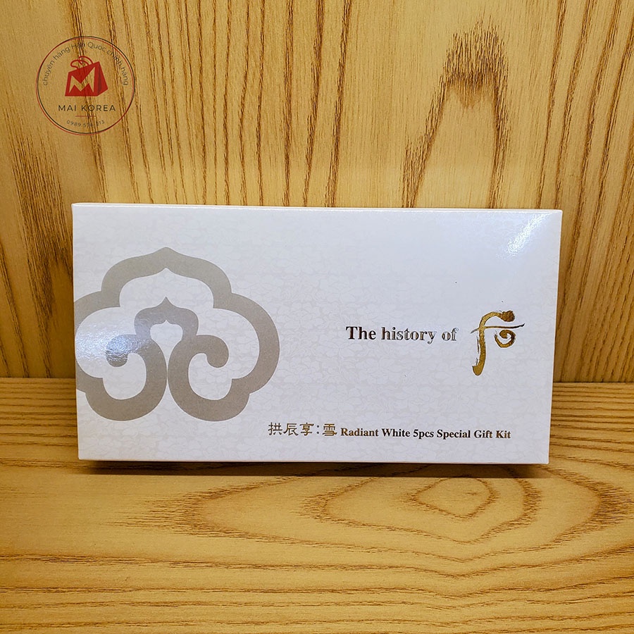 Set dưỡng Whoo trắng Whoo Seol Radiant White mini 5 món dưỡng trắng giảm nám chống lão hóa