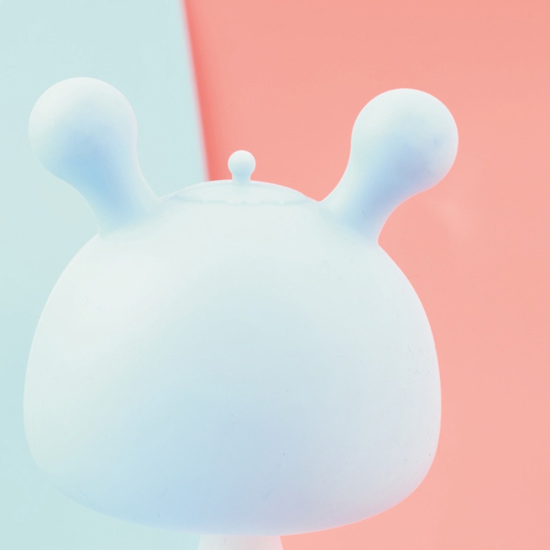 Đồ Chơi Gặm Nướu Bằng Hạt Silicon Không BPA Hình Thỏ Hoạt Hình Giảm Đau Cho Bé Sơ Sinh