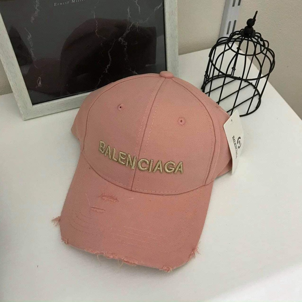 Mũ lưỡi trai rách ❤️ Nón thêu chữ BALENCIAGA phong cách Ulzzang form unisex nam nữ