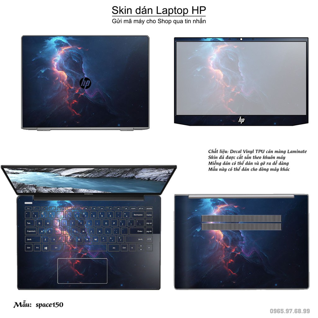 Skin dán Laptop HP in hình không gian nhiều mẫu 25 (inbox mã máy cho Shop)