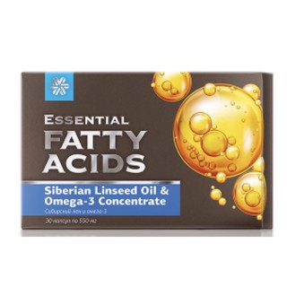 Essential fatty acids Siberian linseed oil & omega-3 concentrate hỗ trợ tim mạch