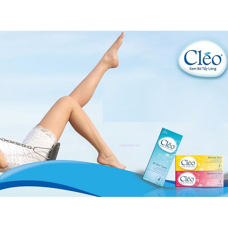 Kem Tẩy Lông Cho Da Thường Cleo Avocado Hair Removal Cream Normal Skin 50g.