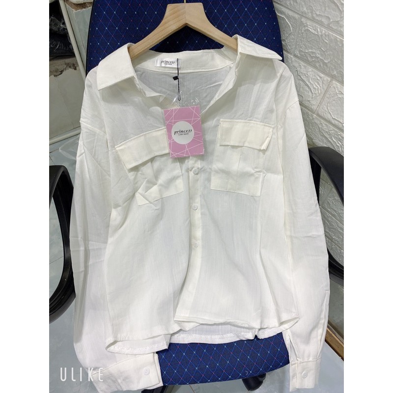 [Mã WASKT410K giảm 10K đơn 50K] áo sơ mi đũi trắng 2 túi hộp dáng rộng siêu hot | BigBuy360 - bigbuy360.vn