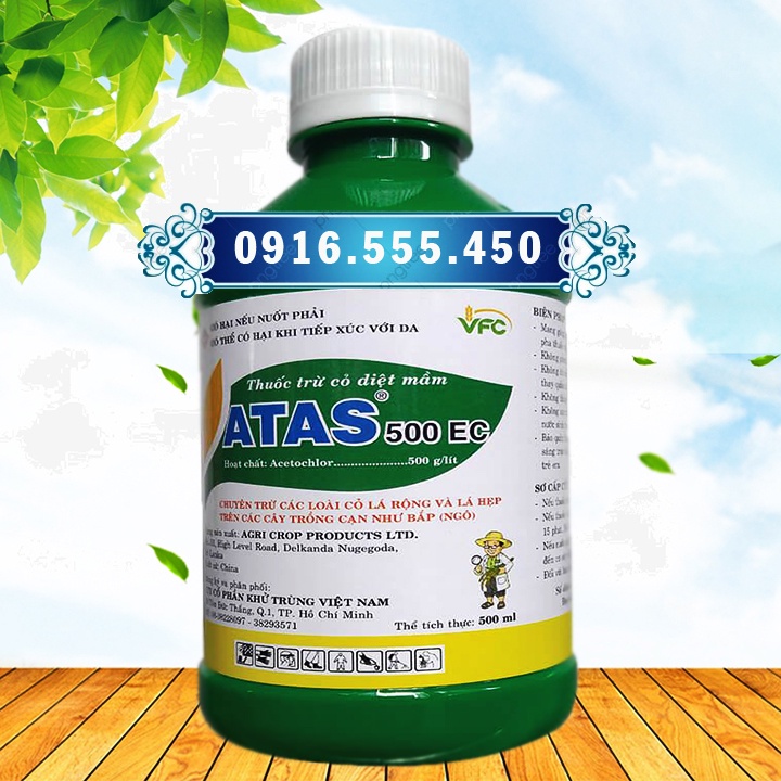 Atas 500EC thuốc trừ cỏ, lúa cỏ, lúa cơi, lúa đuôi cho cây trồng