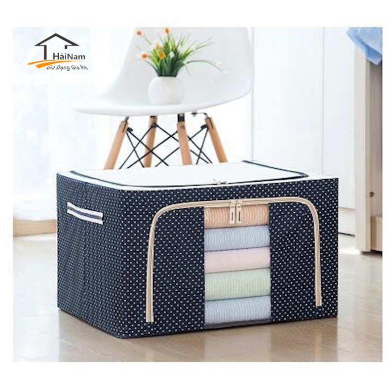 [FREE SHIP] COMBO 2 Túi đựng đồ đa năng có khung sắt( giao màu ngãu nhiên)