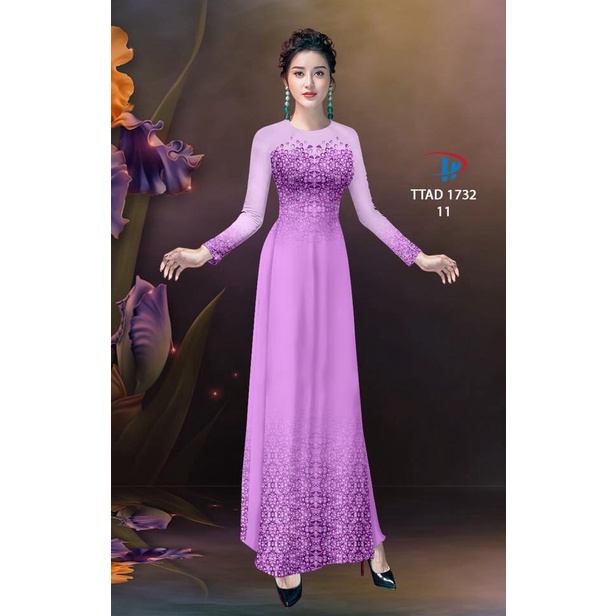 Vải áo dài , chất lụa ban mai co giãn nhẹ 4 chiều, mềm, mịn, mát, rũ tà, dày dặn che khuyết điểm tốt.