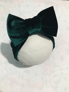 Mũ turban nhung cho bé