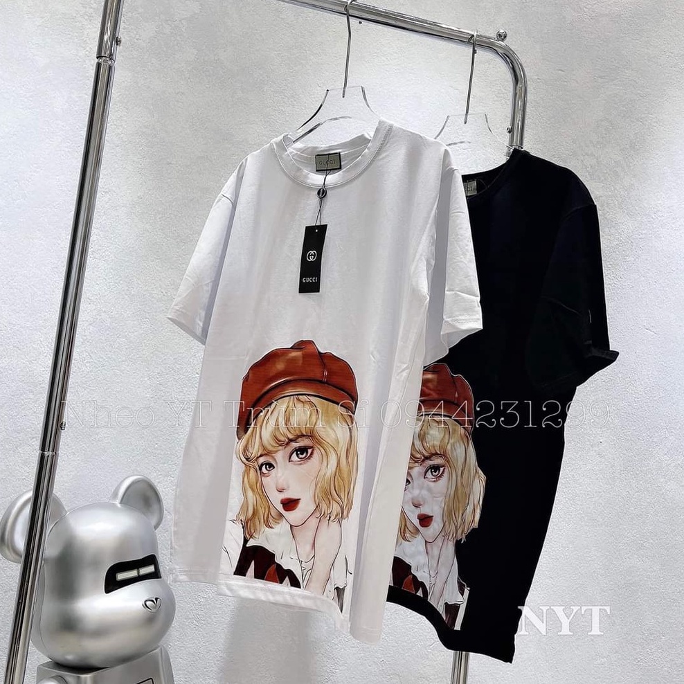 Áo thun tay lỡ cô gái các hot 2022 BIGOMAL - Áo phông nam nữ unisex cô gái Freesize Form Rộng 65kg