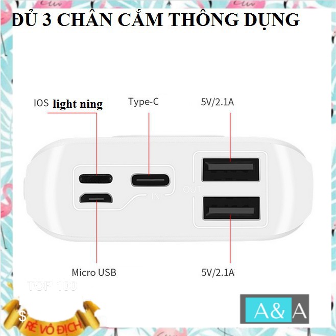 Box sạc nhanh chân cắm type c 8 cell dùng pin 18650 có LCD hiển thị, mạch sạc dự phòng