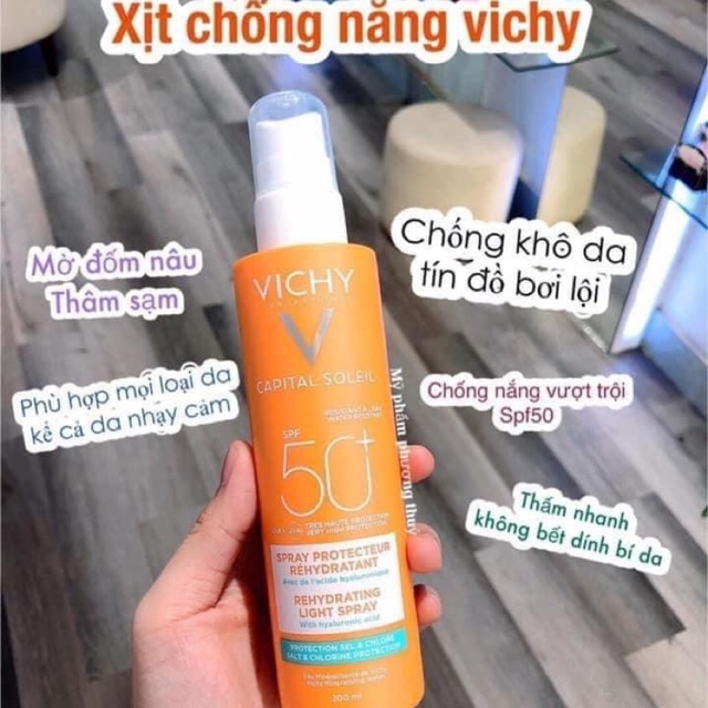 Xịt chống nắng body VICHY 200ml