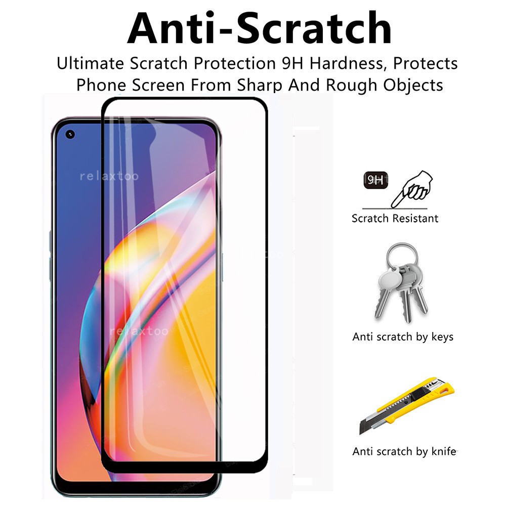 Miếng Dán Kính Cường Lực Bảo Vệ Toàn Màn Hình Cho Oppo A54 A94 A95 A74 5g A 54 94 74 5g