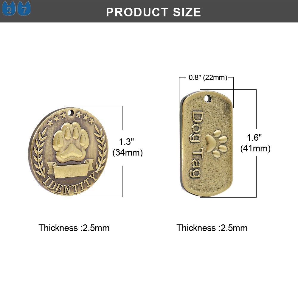 Bảng Tên ID Cá Nhân Hóa Chống Mất Cho Thú Cưng 27 Thú Cưng