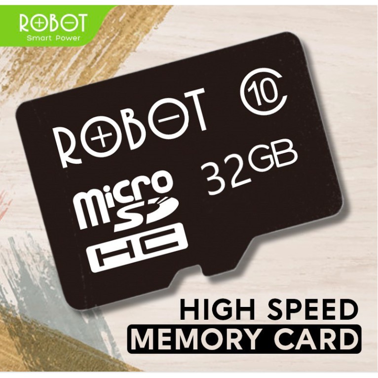 Thẻ Nhớ MicroSDHC ROBOT TF 64GB Tốc độ xử lý cao - Bảo hành trọn đời - Hàng Chính Hãng