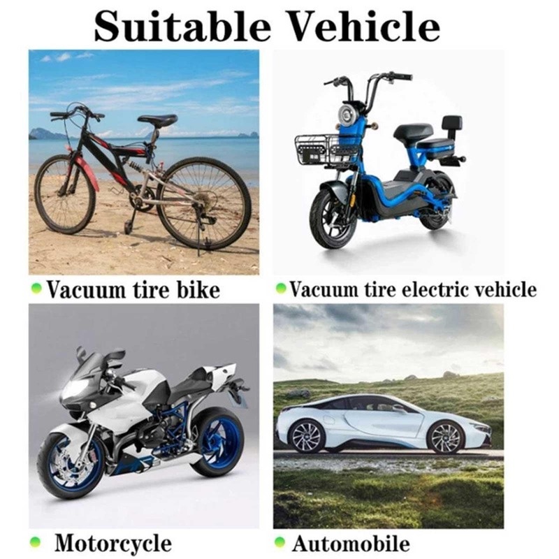 Bộ 4 Nắp Van Bánh Xe Hơi / Xe Máy Bằng ABS Dạ Quang Nhiều Màu Chống Ăn Mòn