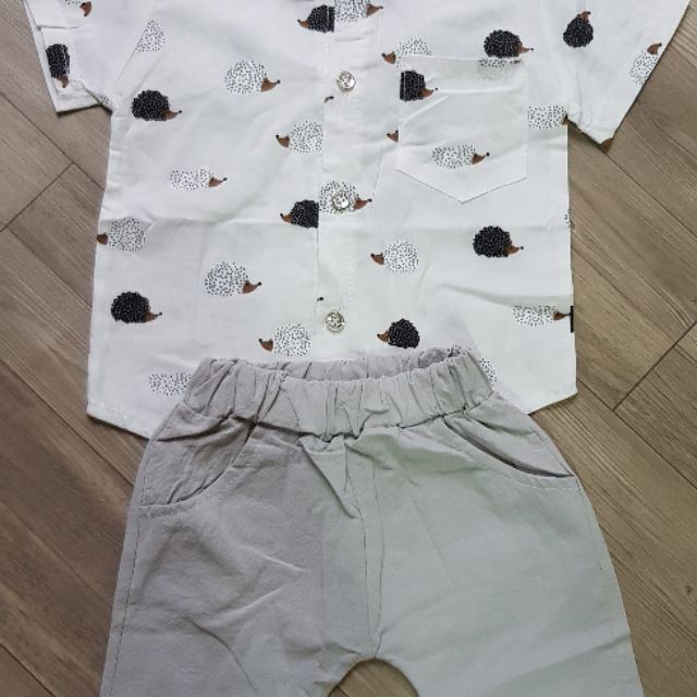 2 bộ sơmi cho bé trai