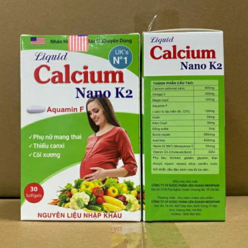 CALCIUM K2  giúp bổ sung canxi, chống còi xương, loãng xương - Hộp 300v