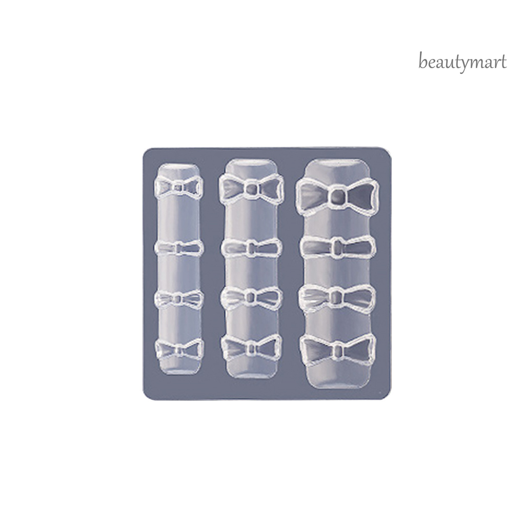 [Hàng mới về] Khuôn Tạo Hình Trang Trí Móng Hình Nơ 3D Bằng silicon Có Thể Tái Sử Dụng