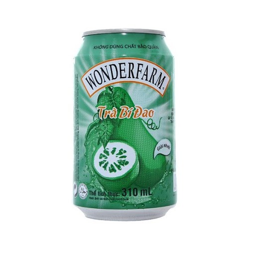 Lốc 6 lon bí đao/chanh dây Wonderfarm 310ml