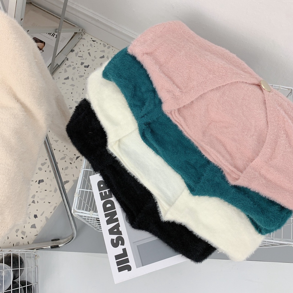 Áo Cardigan Dệt Kim Mỏng Tay Dài Cổ Chữ V Thời Trang Cho Nữ | BigBuy360 - bigbuy360.vn