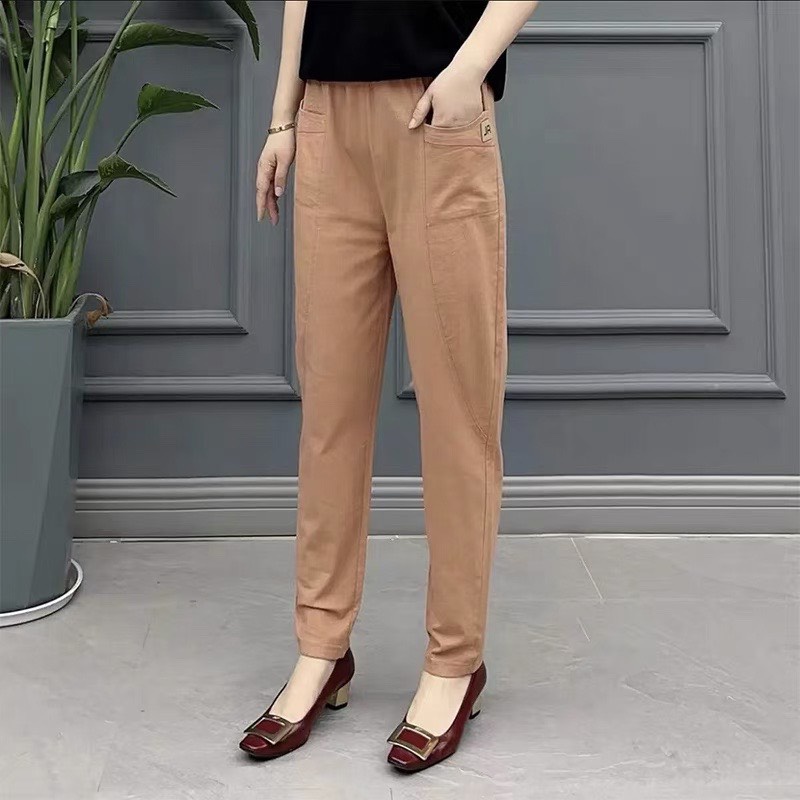 Quần Kaki Nữ Cạp Chun ✔ Phong Cách Trẻ Trung Sành Điệu Mẫu mới-mã Kaki