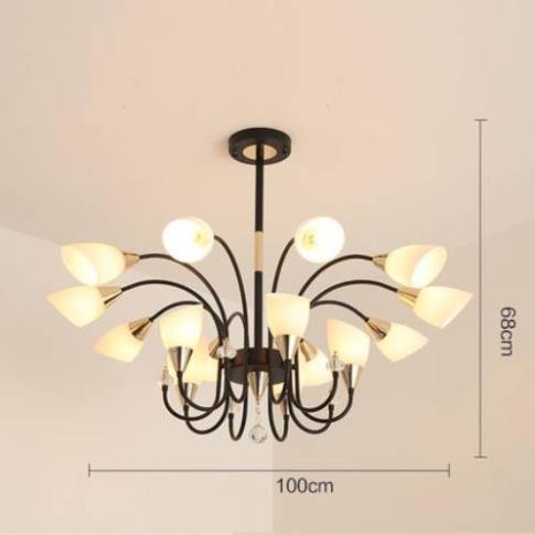 Đèn chùm 12, 15 bóng treo trần phong cách hiện đại mới LYSI tạo điểm nhấn mới lạ cho không gian