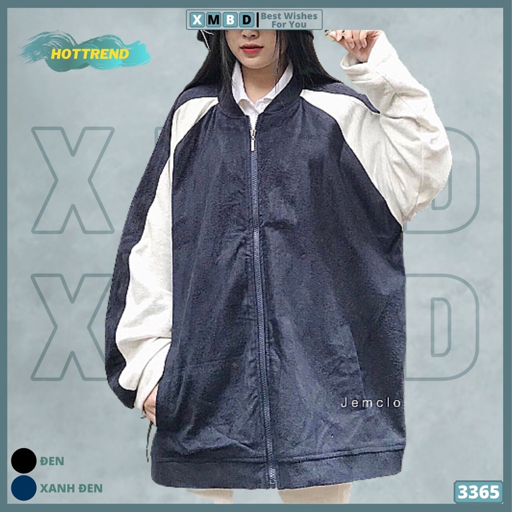 Áo Khoác Nỉ Nam Nữ Nỉ Bông Dày Dặn Hàng QC Form Rộng Unisex Áo Khoác Jackets Thun Ni Tay RAGLAN - AK3365