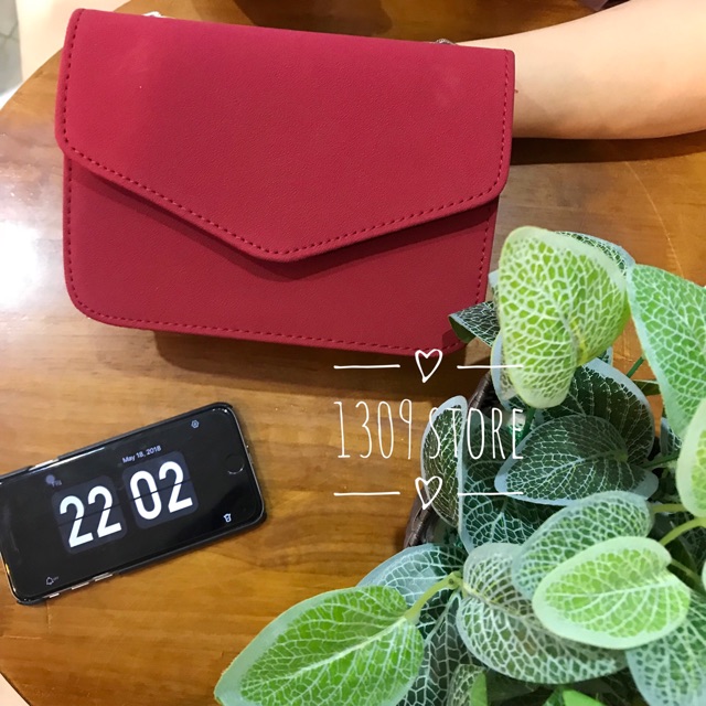 Túi da lộn dáng bì thư