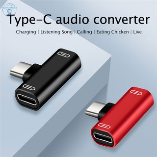 Đầu Chia Cổng Sạc Và Tai Nghe Usb Type-C