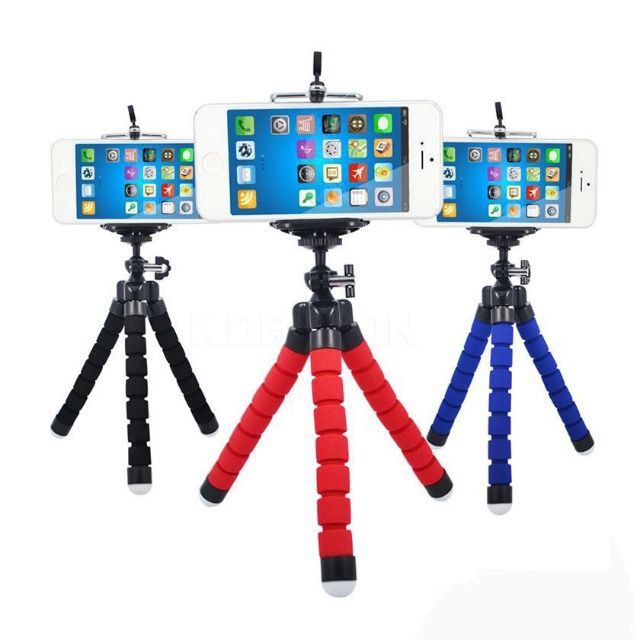 Tripod Kẹp 3 chân Bạch Tuộc Giữ Điện Thoại Chụp Hình, Quay Phim, Livetream - Dễ Dàng Uốn Dẻo Bám Địa Hình