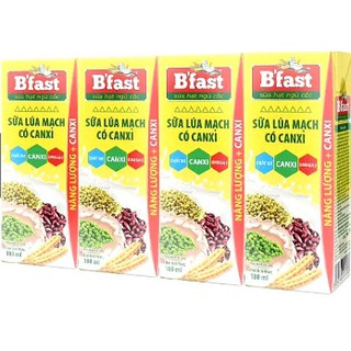 Sữa lúa mạch Bfast Canxi 180ml - 48 hộp/T