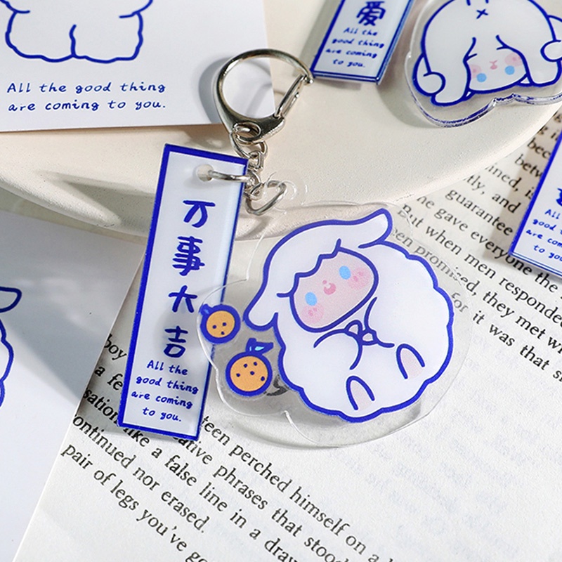 Móc Khoá Nhựa Acrylic Hoạ Tiết Hình Con Vật Dễ Thương Cute - Misu Shop