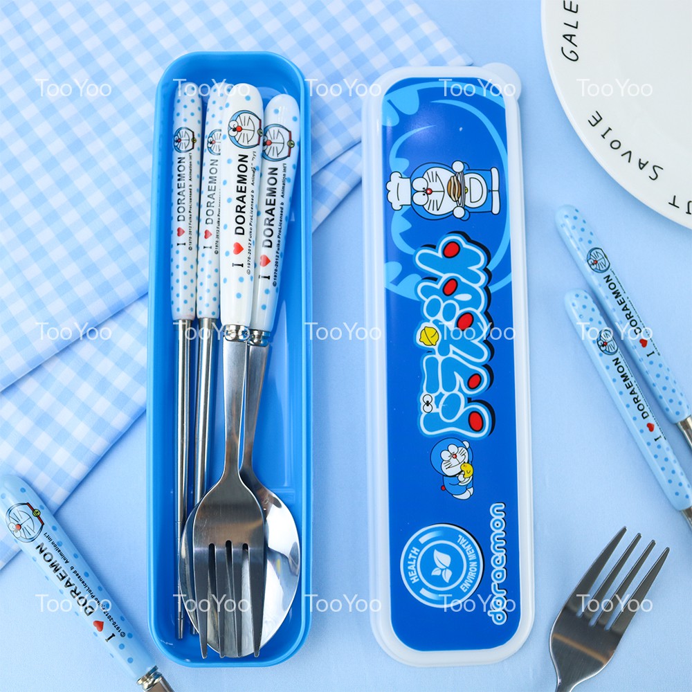 Bộ muỗng nĩa đũa cán sứ người lớn nhiều mẫu dễ thương cute TooYoo BK00358