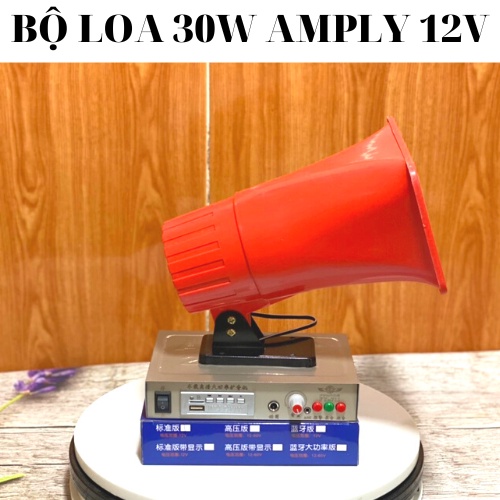 Loa bẫy chim 30w, loa bán hàng rong kết hợp amply 711 chạy 12v