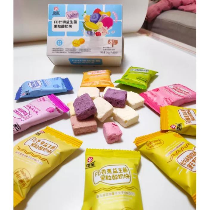 Sữa Chua Sấy Khô Vị Hoa Quả - Hộp 9 Vị