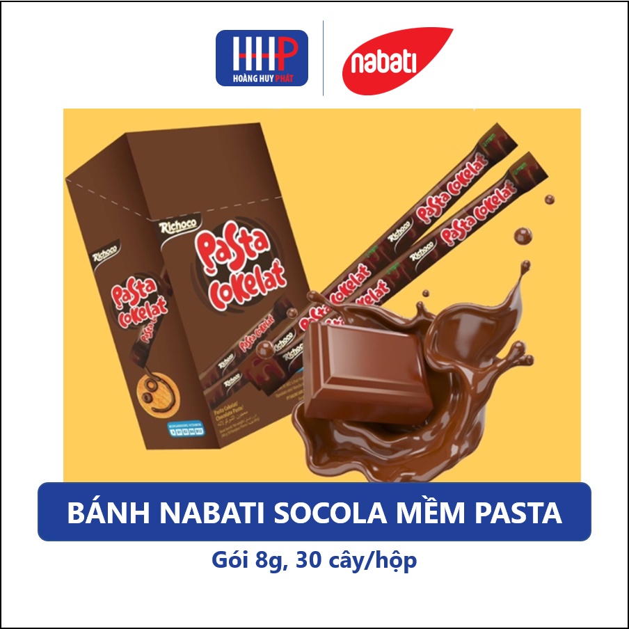 Date mới nhất - Nabati Socola mềm Pasta 8g / 1 hộp 30 Cây
