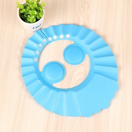 Mũ Gội Đầu Xốp Chống Nước Có Bịt Tai Khi Tắm Cho Bé