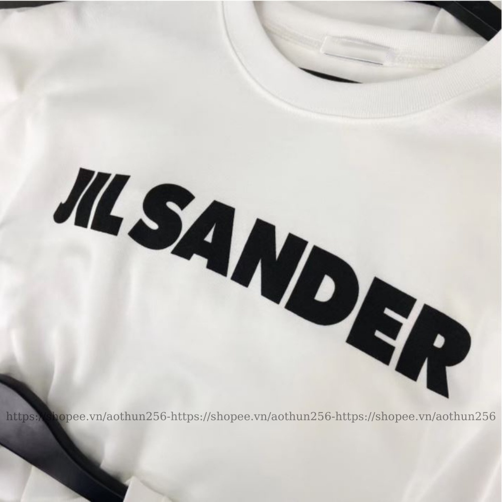 Áo Thun JILSANDER nam nữ unisex tay lỡ form rộng màu trắng basic phong cách ulzzang