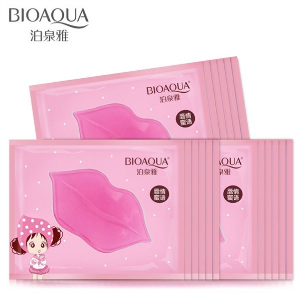 Mặt nạ dưỡng môi collagen Bioaqua, mặt nạ ủ môi dưỡng ẩm, giảm thâm làm mềm môi
