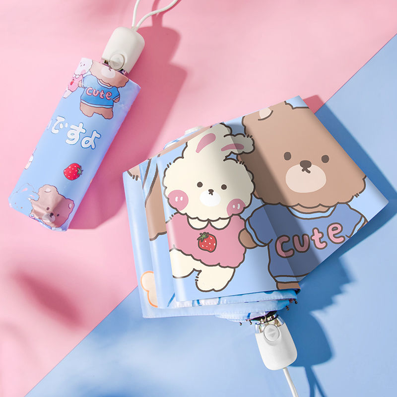Dù bật đóng tự động mini chống tia cực tím dễ thương