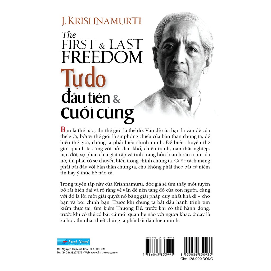 Sách - Tự Do Đầu Tiên Và Cuối Cùng - The First and Last Freedom