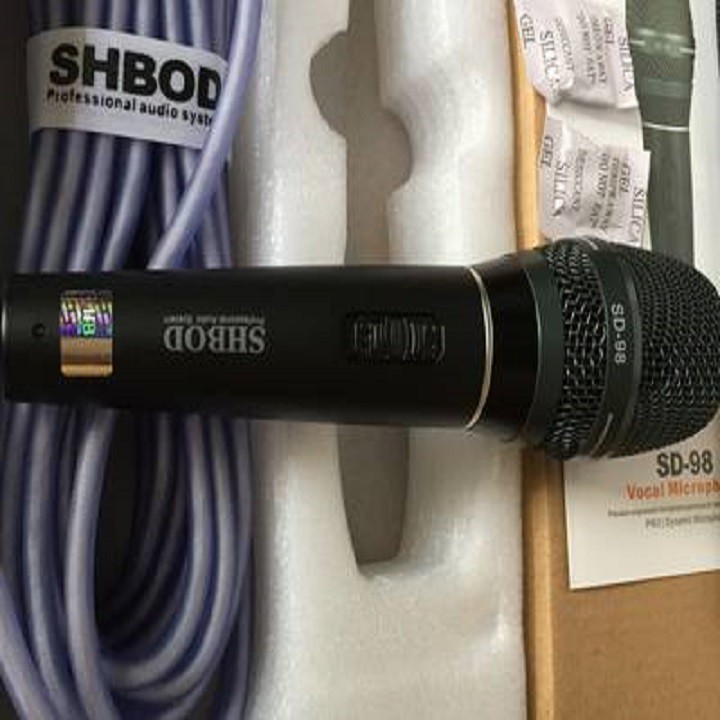 ◙[Mã ELMSBC giảm 8% đơn 300K] Micro Có Dây Karaoke SHBOD SD-98 Hàng Loại Tốt Chính Hãng Hát Cực Hay