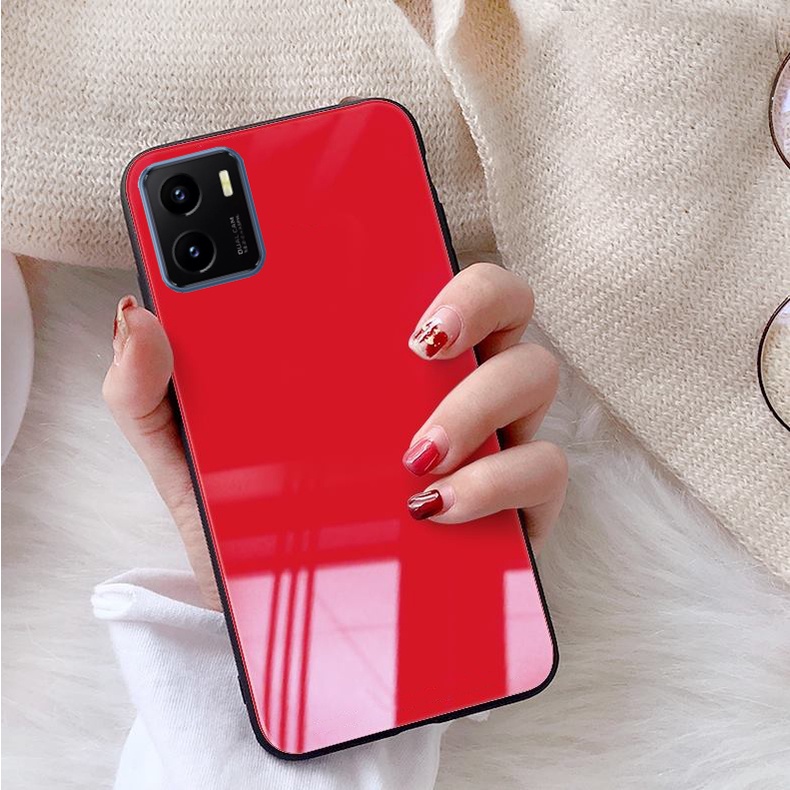 Ốp Vivo Y15S, Y15A , Y01 mặt kính gương bóng