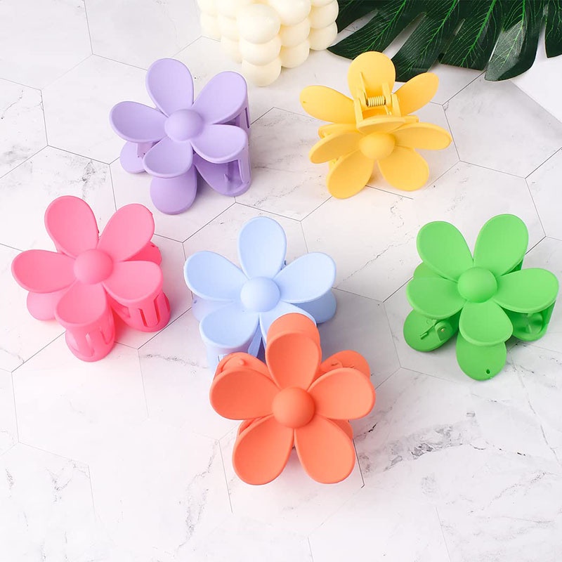 Kẹp Tóc Càng Cua Hình Hoa Mai Siêu To Nhiều Màu Xinh Xắn Cho Nữ Đi Du Lịch Biển Mùa Hè Chụp Hình Sống Ảo