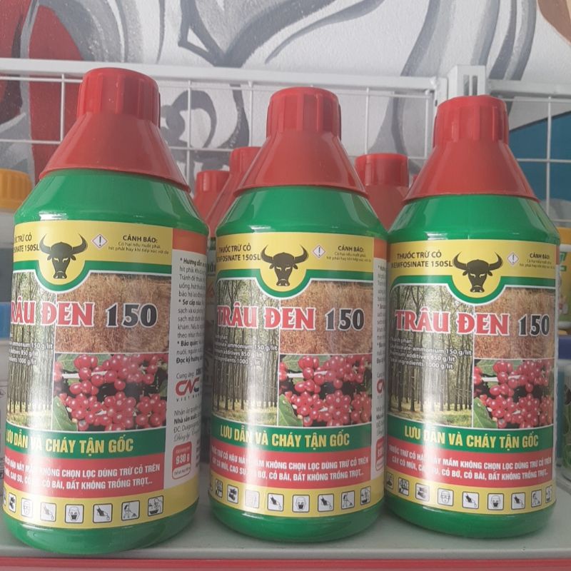 Thuốc Trừ Cỏ Trâu Đen 150🐃 NewFosinate 150SL🍁 Lưu Dẫn & Cháy tận gốc🔥