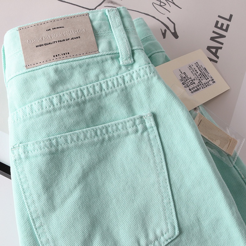 Quần Short Denim Xanh Lá Lưng Cao Dáng Ôm Size Lớn Phong Cách Châu Âu Dễ Phối Đồ Cho Chị Em Gái