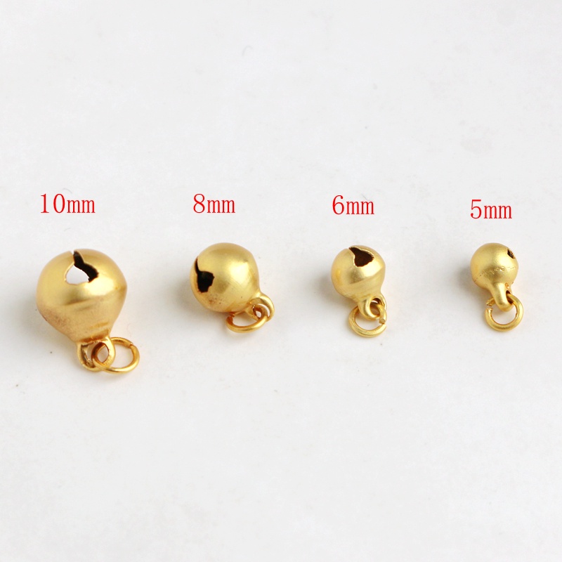 Mặt Vòng cổ / Vòng Tay / Vòng cổ Hình Chuông Nhỏ Màu Vàng 18K 6 / 8 / 10mm DIY